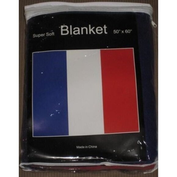 New France French Heritage Country Flag Soft Fleece Throw Git Blanket Afghan NIP - Picture 2 of 2